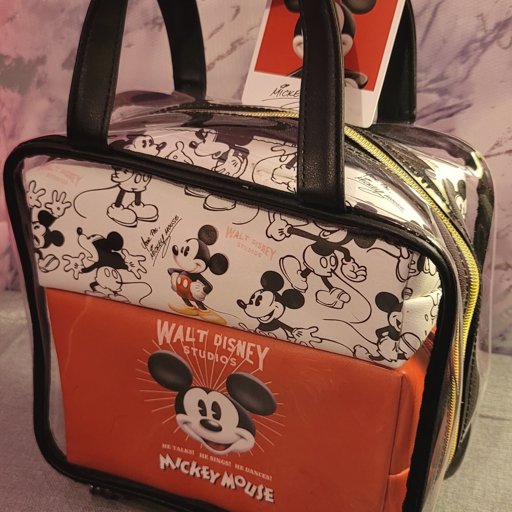Disney Primark MICKEY Mouse 3- Piece Cosmetic And Toiletry Bag Set! New With Tag - Picture 3 of 4